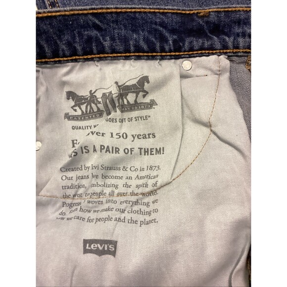 Levi's 505 Mens Regular Fit Med Wash Blue Denim Jeans Sz 38x30 - Picture 14 of 14